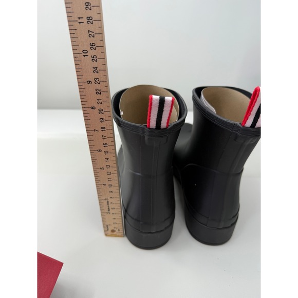 Hunter Womens Play Short Boots Black Waterproof WFS2020RMA Size 10 NWB - Picture 2 of 7